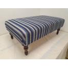 24" x 40" Large Romo Stripe Footstool